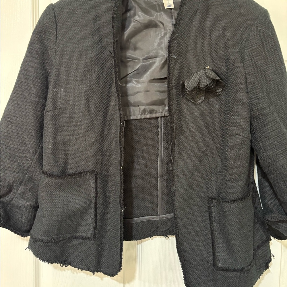 Old Navy Black Textured Jacket